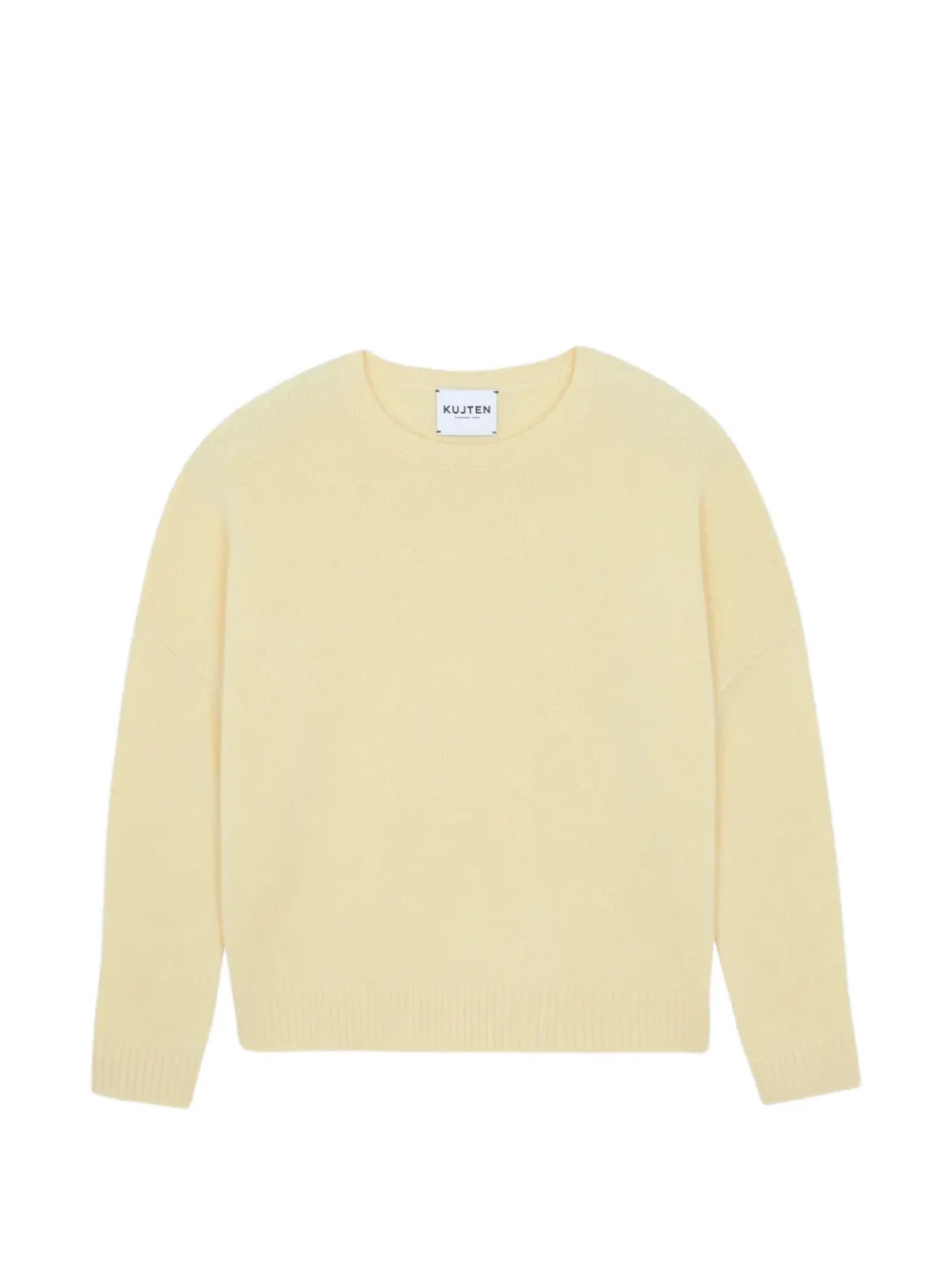 kujten Amelie crew-neck drop-shoulder sweater - Gelb