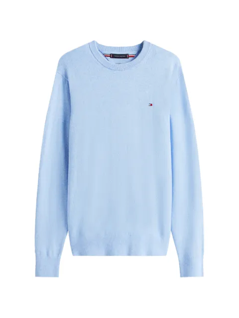Tommy Hilfiger logo-embroidered crew-neck sweater