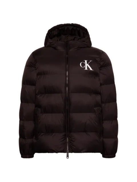 Calvin Klein logo-print puffer jacket
