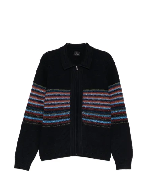 PS Paul Smith graphic-print zip-up cardigan 