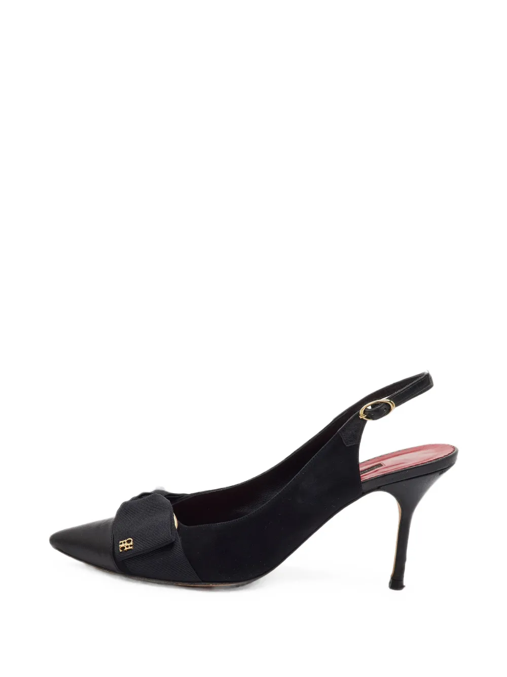 Carolina Herrera Vintage escarpins pointus à bride arrière - Noir