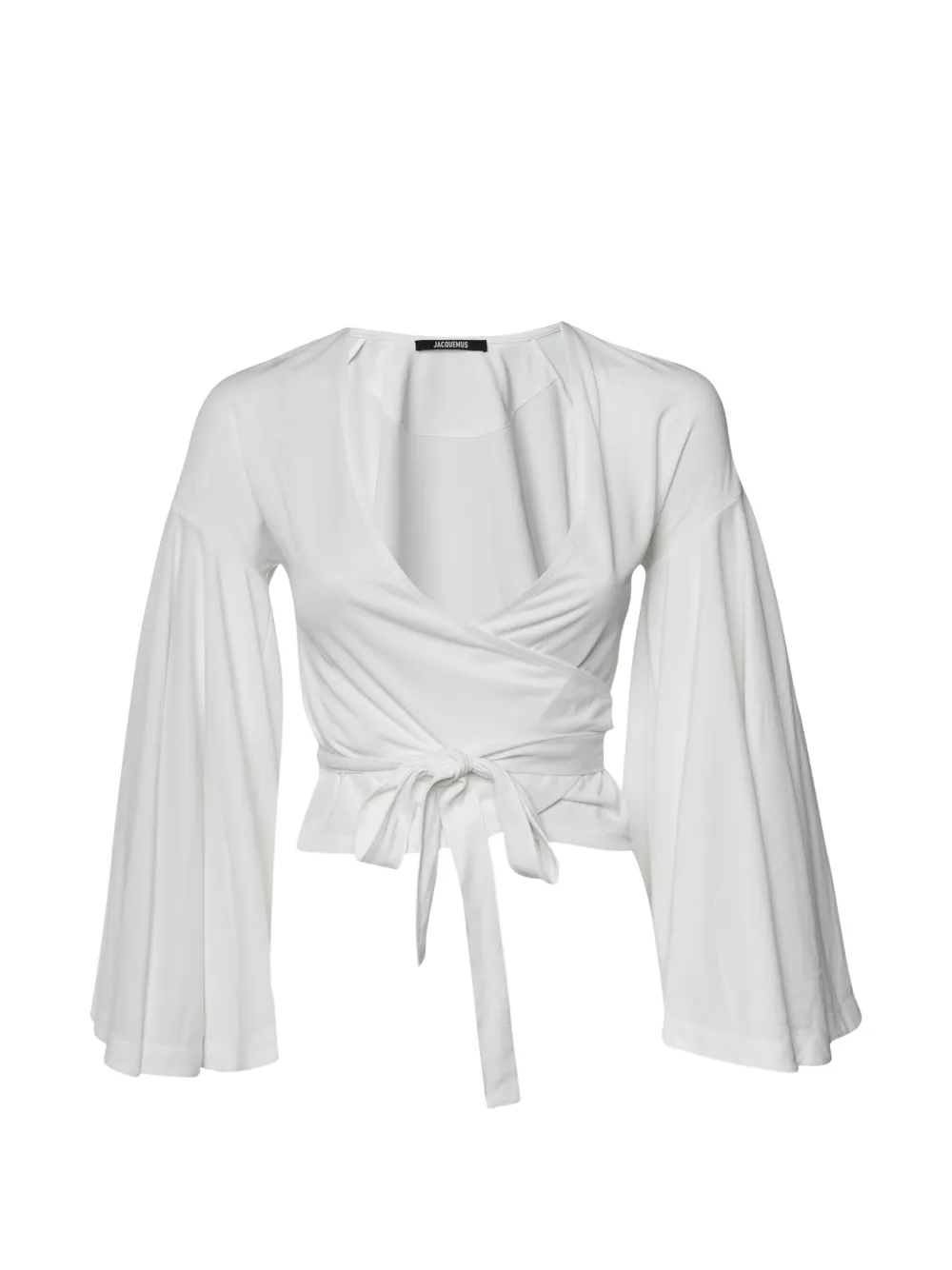 Jacquemus Pre-Owned Le Cache Cœur Ventadou wrap top - Bianco