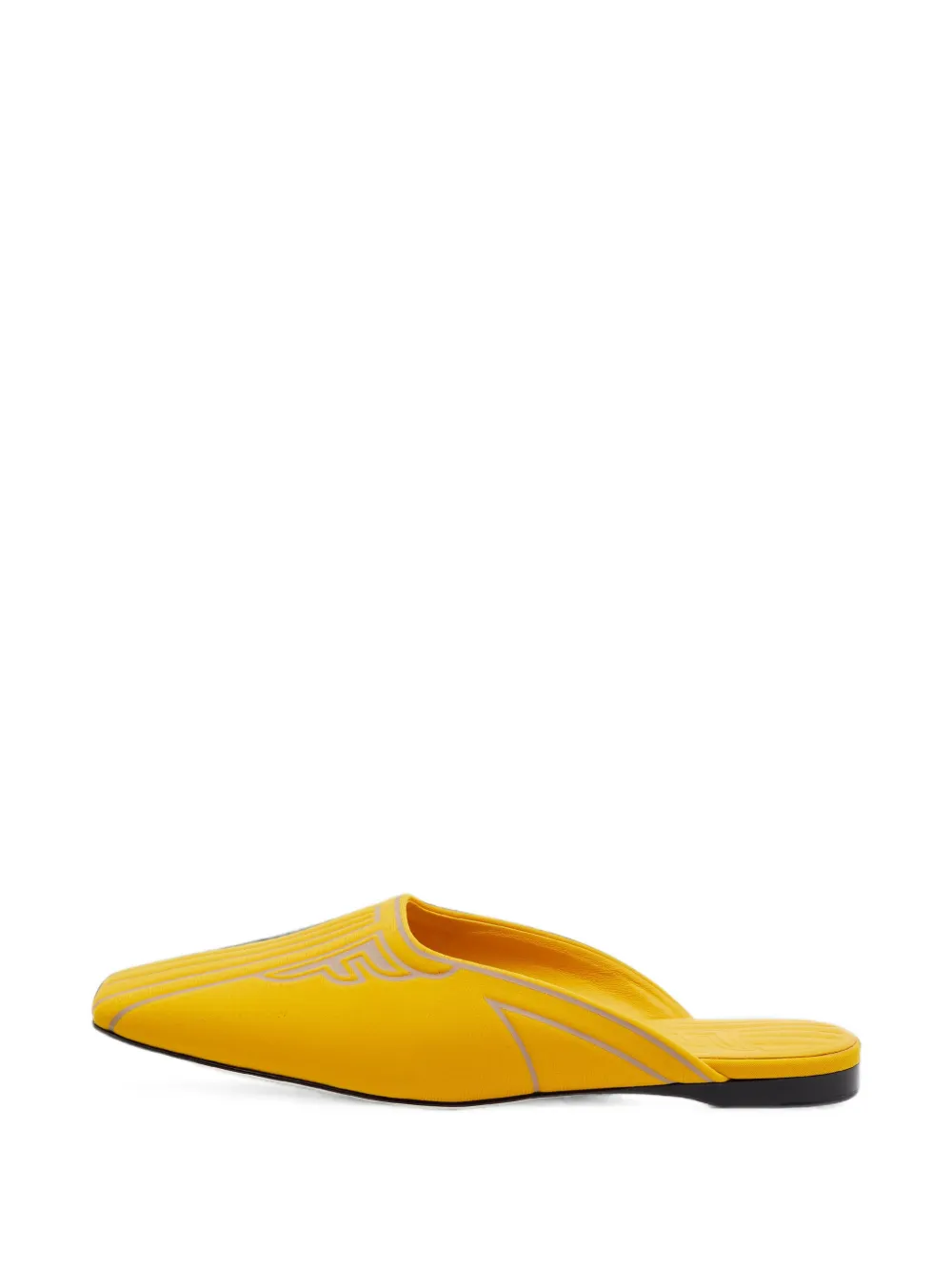 Fendi Pre-Owned Mules Freedom con logo - Giallo
