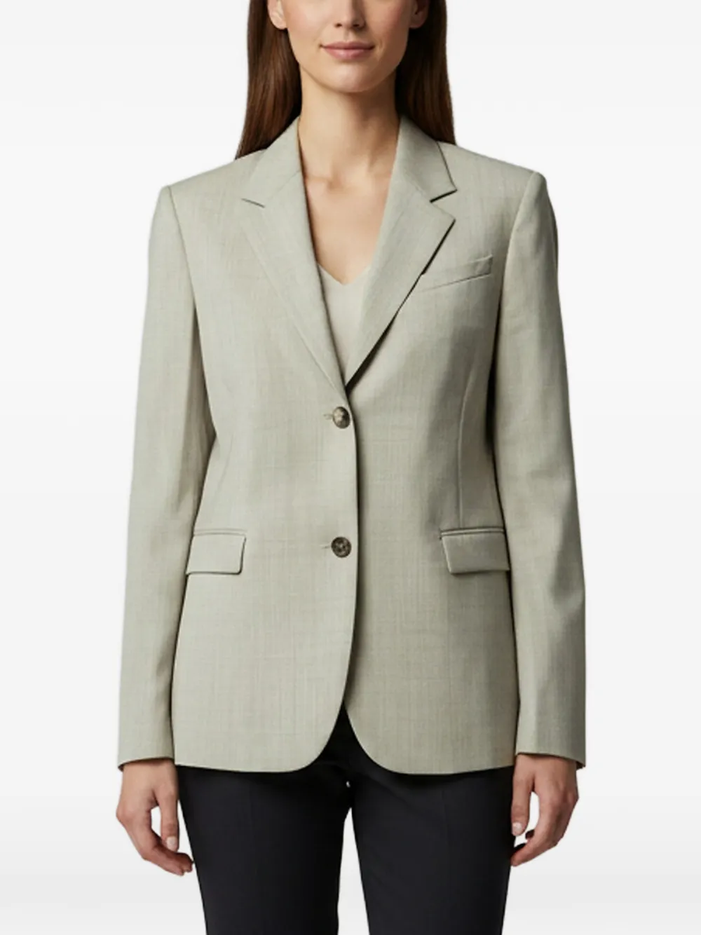 Loewe Pre-Owned single-breasted tie-up blazer - Nude