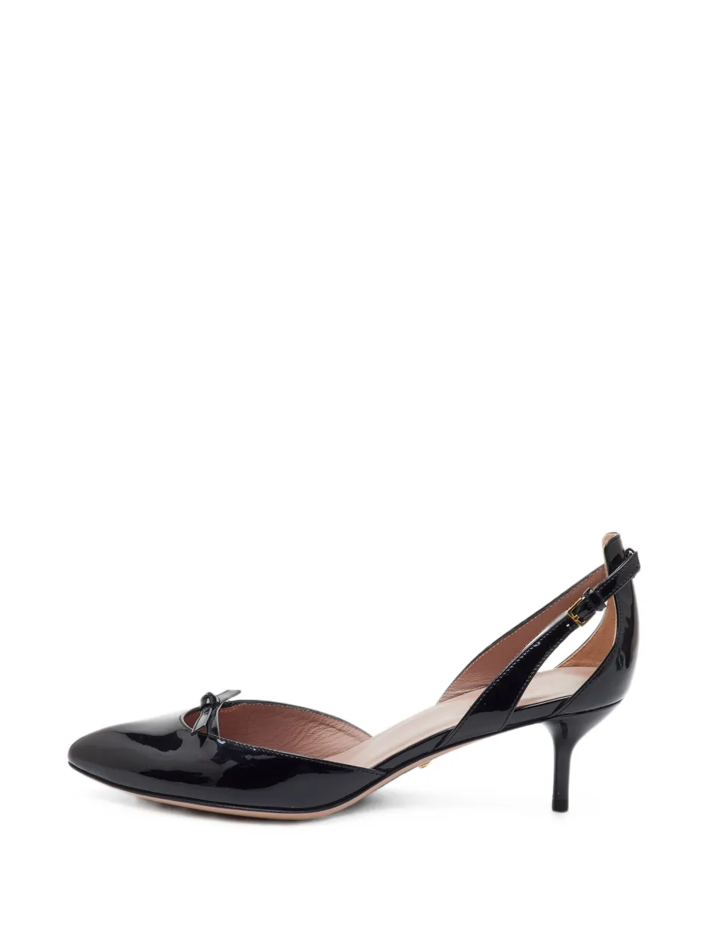 Gucci Pre-Owned bow-detail pointed-toe pumps - Schwarz