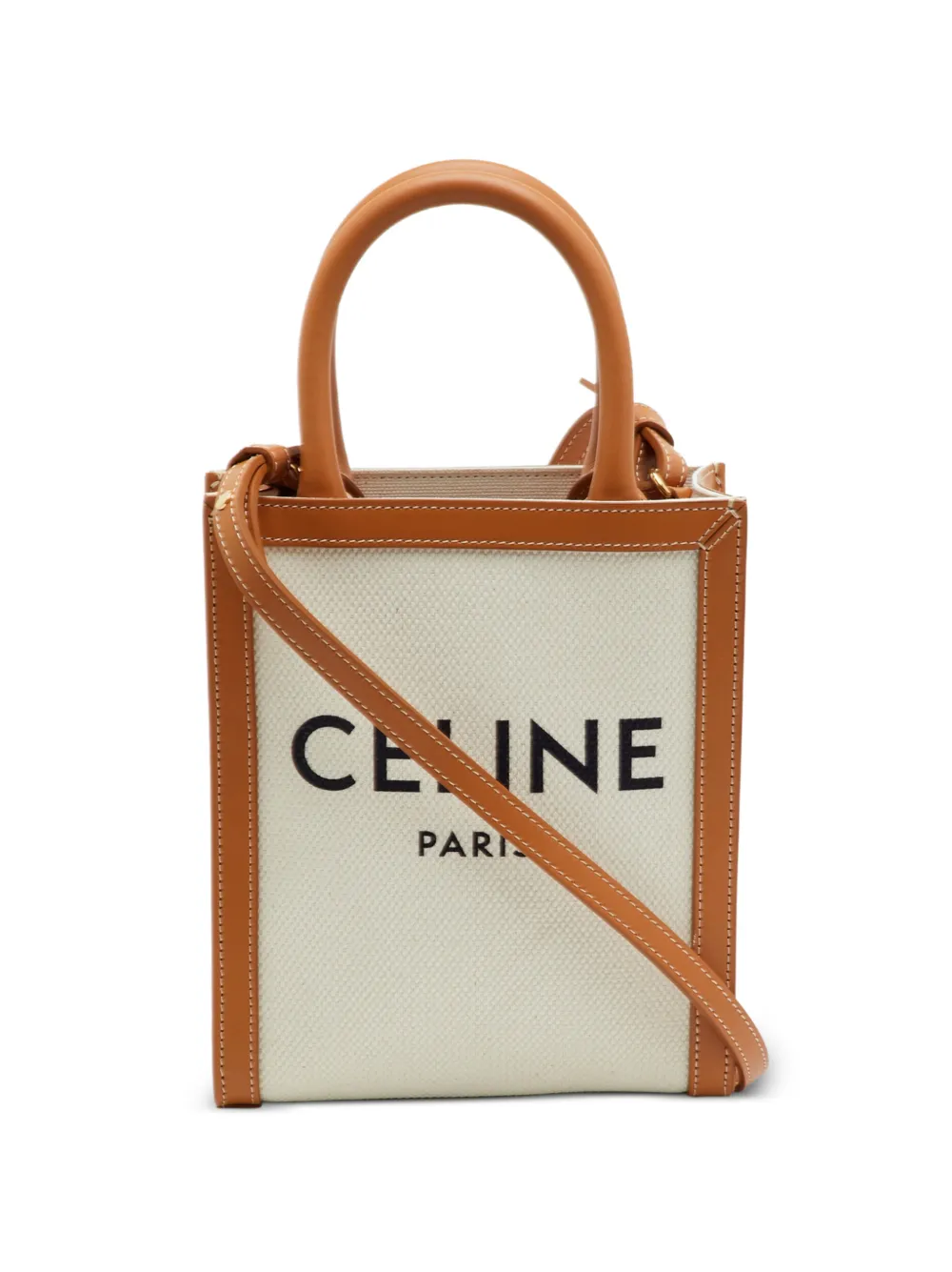Celine Pre-Owned 2023 Cabas logo-detail mini bag - Toni neutri