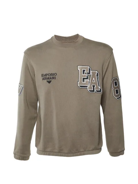 Emporio Armani Pre-Owned logo-embroidered sweatshirt