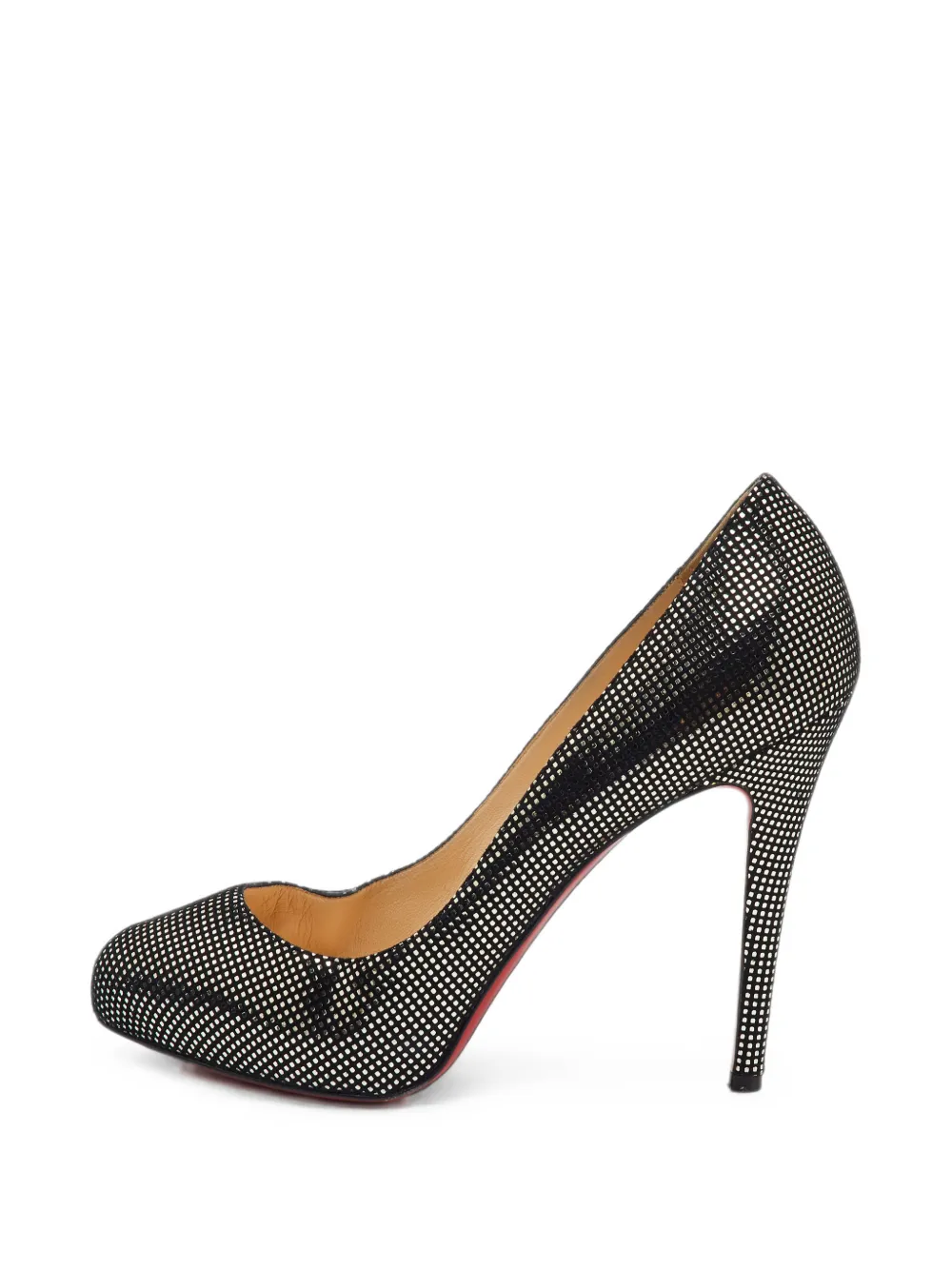Christian Louboutin Pre-Owned embossed round-toe pumps - Schwarz
