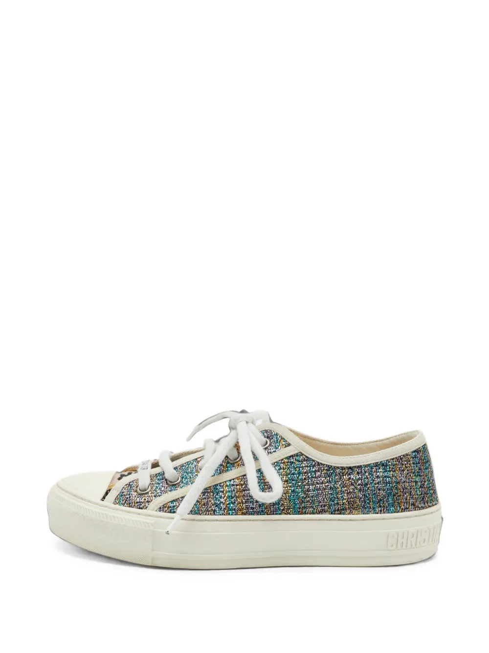 Christian Dior Pre-Owned Walk'n'Dior metallic sneakers - Blau