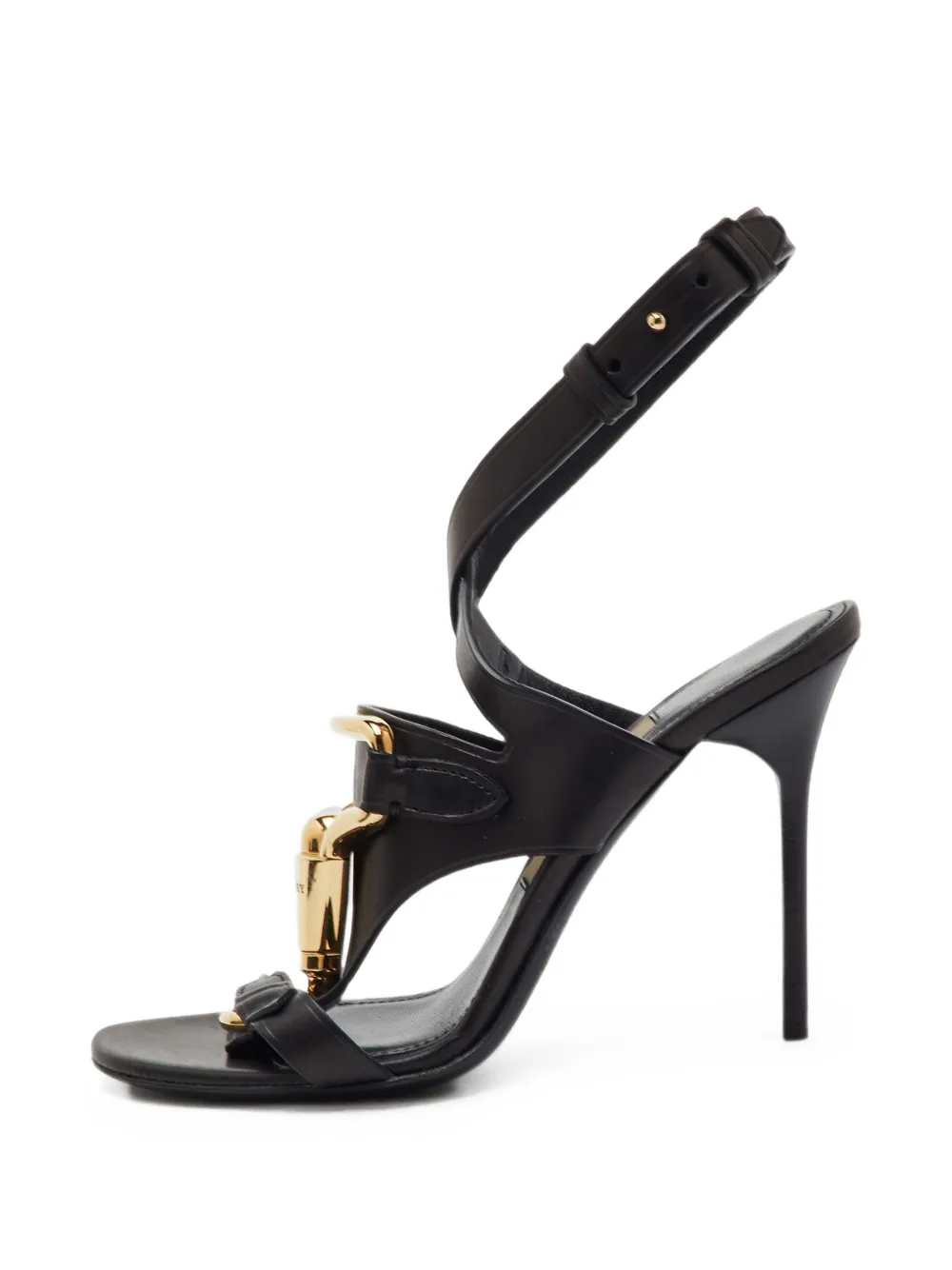Burberry Pre-Owned Bridle horse-clip heeled sandals - Schwarz