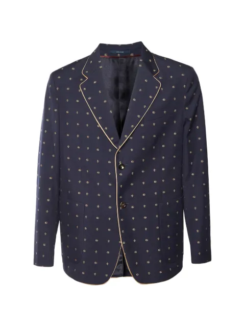 Gucci Pre-Owned Double G jacquard blazer