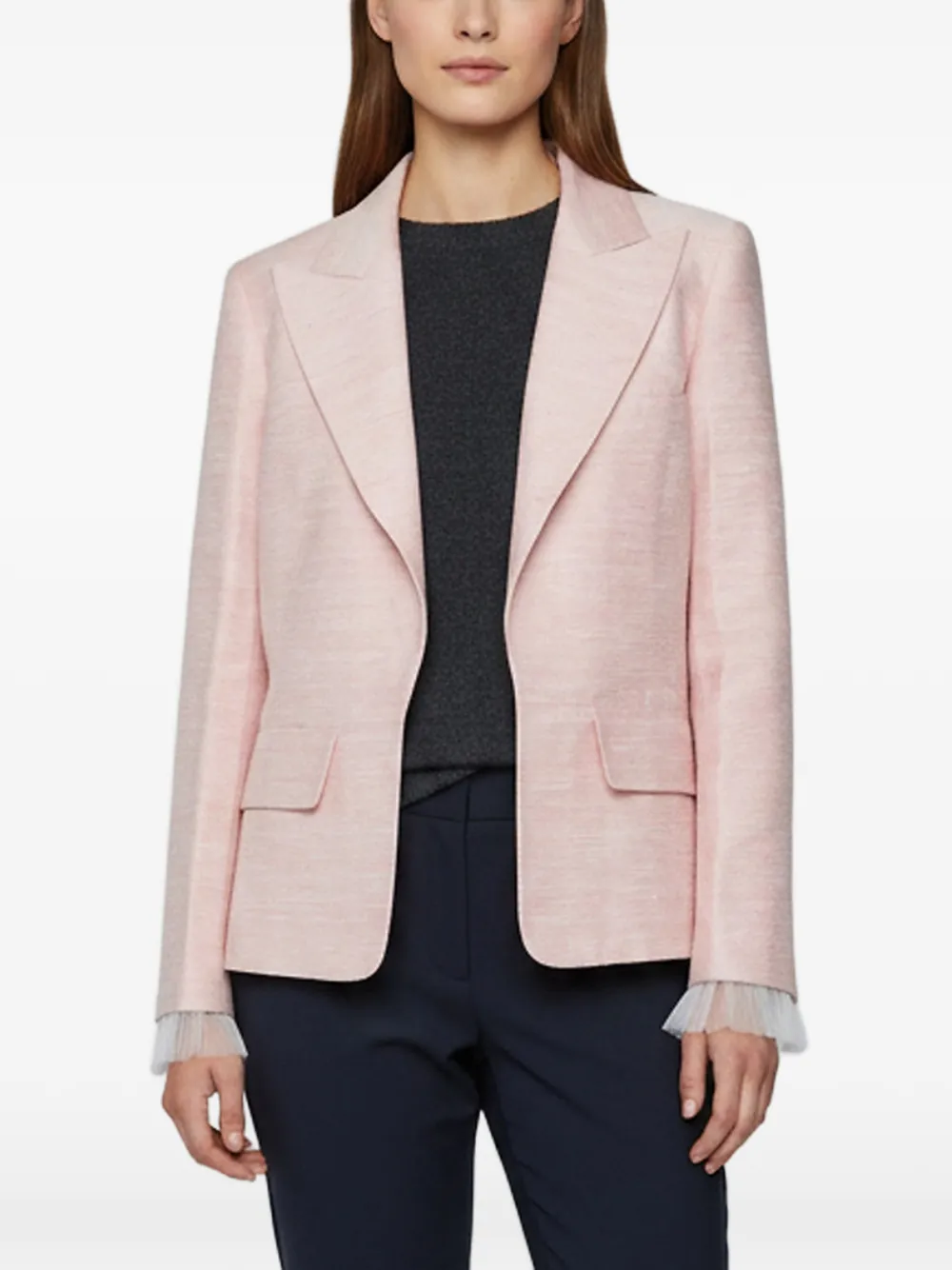 CHANEL Pre-Owned Blazer con revers a lancia - Rosa