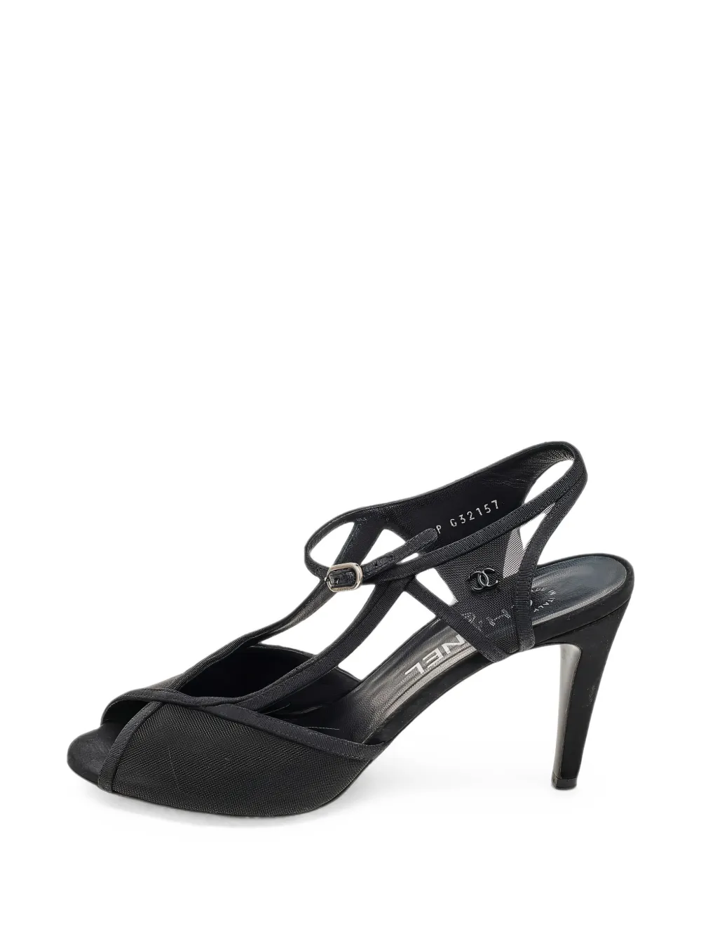CHANEL Pre-Owned CC ankle-strap sandals - Schwarz