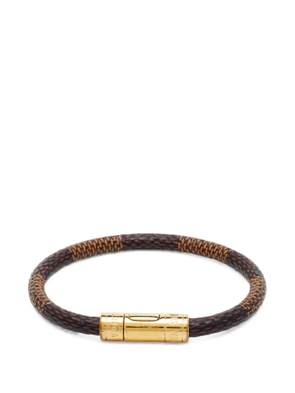 Louis Vuitton Pre-Owned Keep It Damier canvas bracelet - Marrone