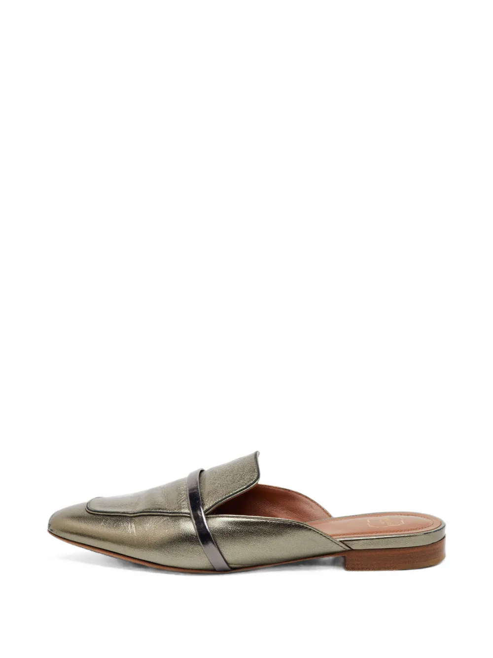 Malone Souliers contrasting-strap leather mules - Gelb