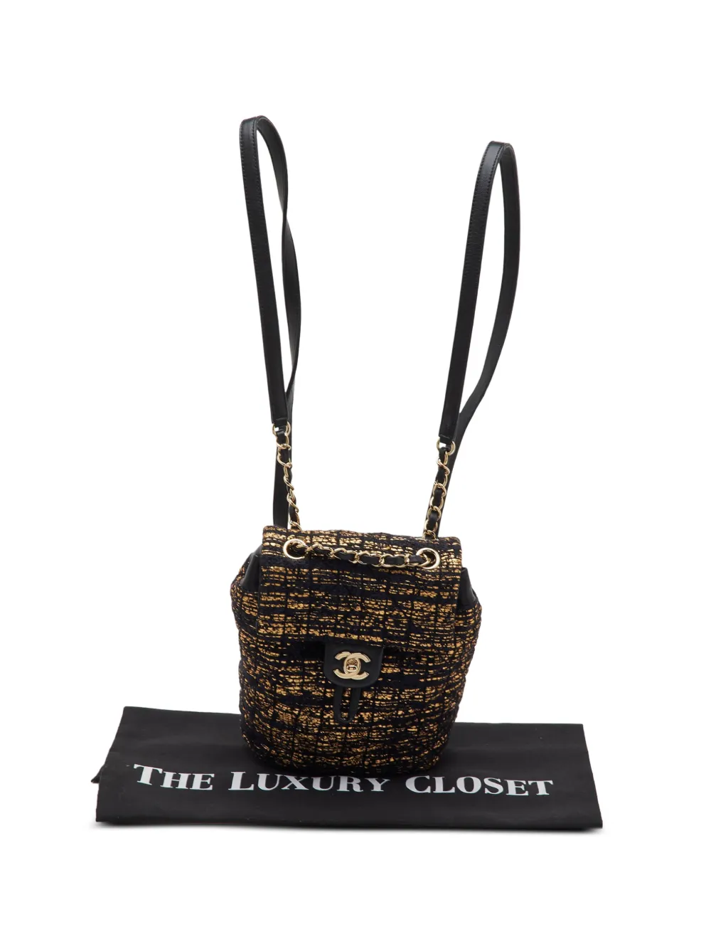 CHANEL Pre-Owned 2019 Urban Spirit rugzak met omslag Zwart