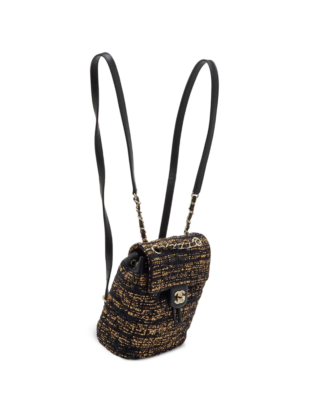 CHANEL Pre-Owned 2019 Urban Spirit rugzak met omslag Zwart