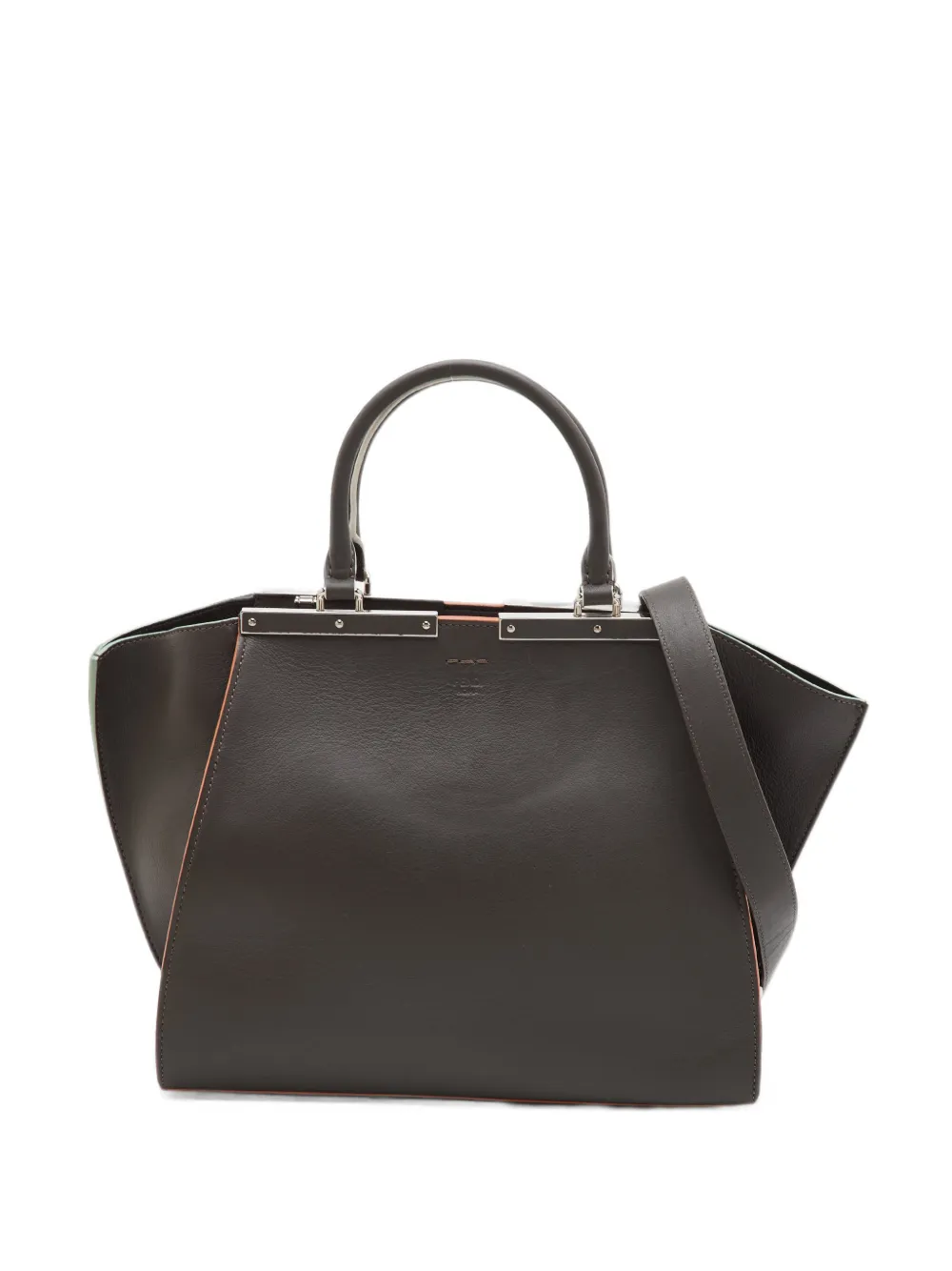 Fendi Pre-Owned 2016 3Jours leather tote bag - Braun