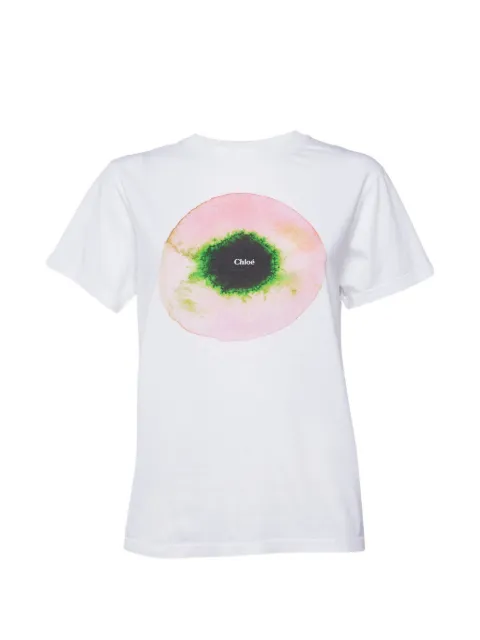 Chloé Pre-Owned Circular logo-print T-shirt