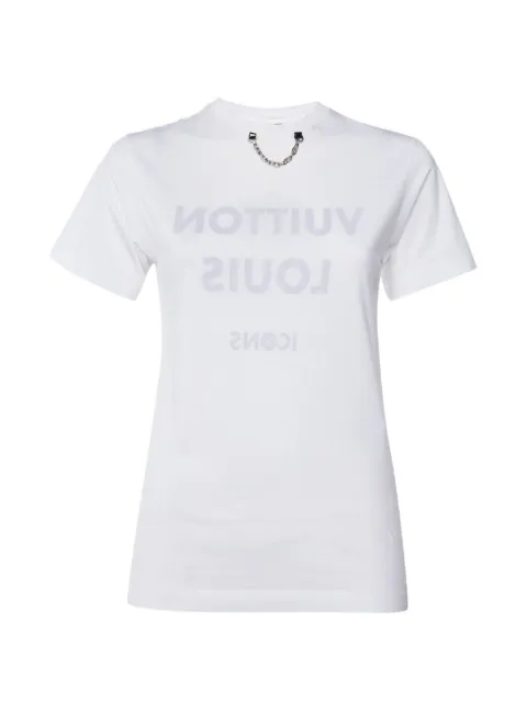 Louis Vuitton Pre-Owned chain-detail logo-print T-shirt