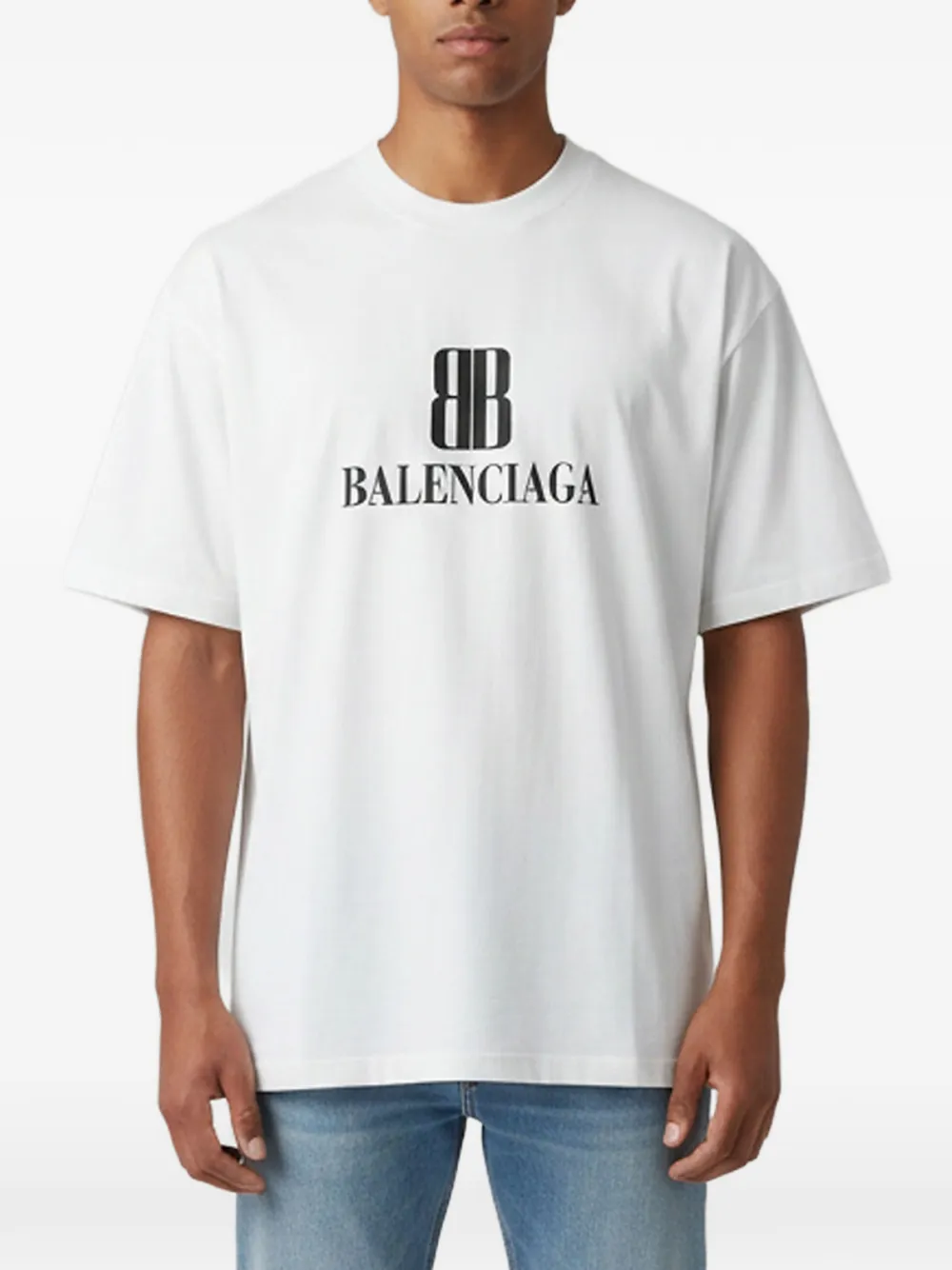 Balenciaga Pre-Owned Nano BB crew-neck T-shirt - Weiß