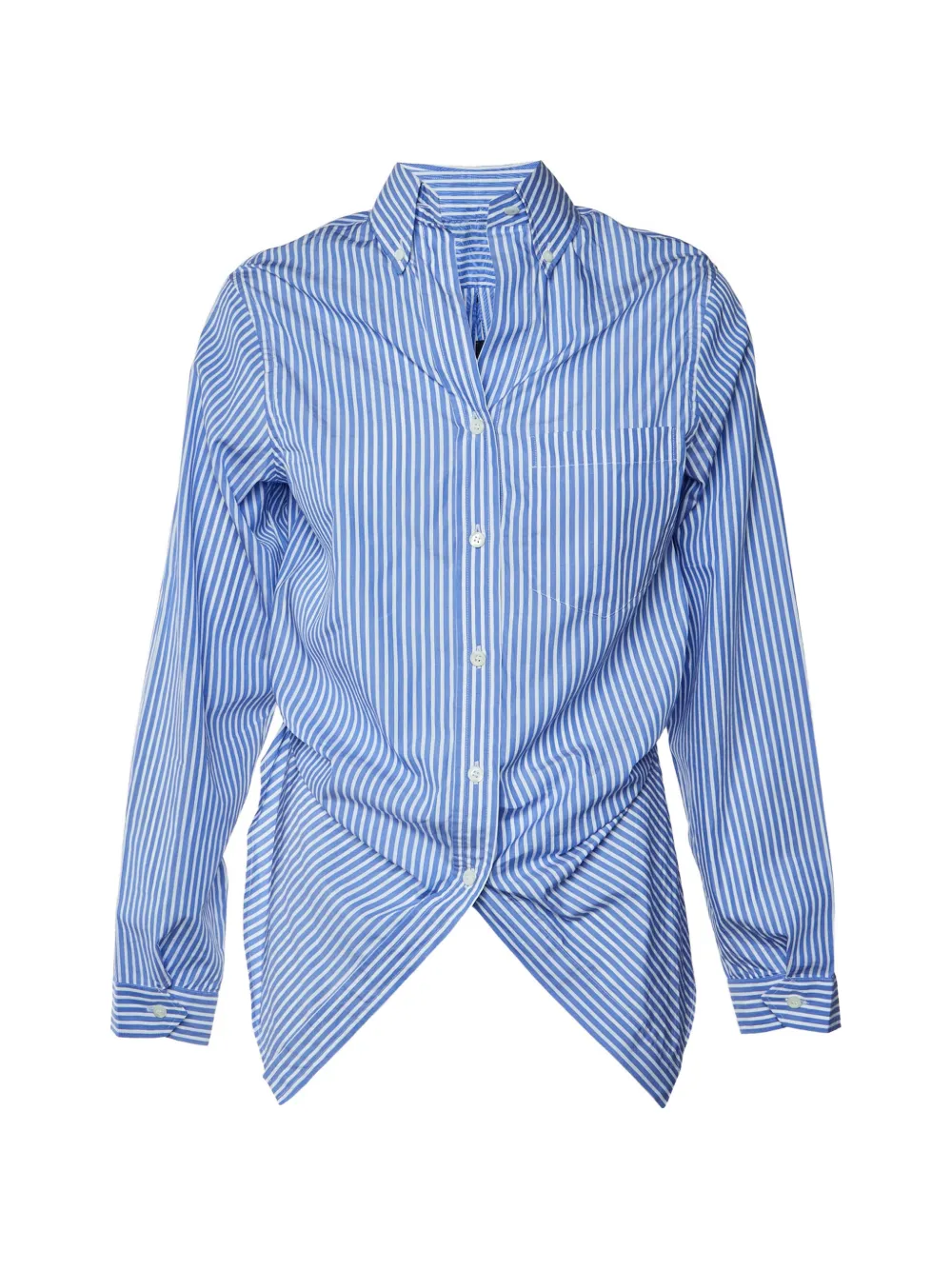 Prada Pre-Owned Comic-print button-down shirt - Blu