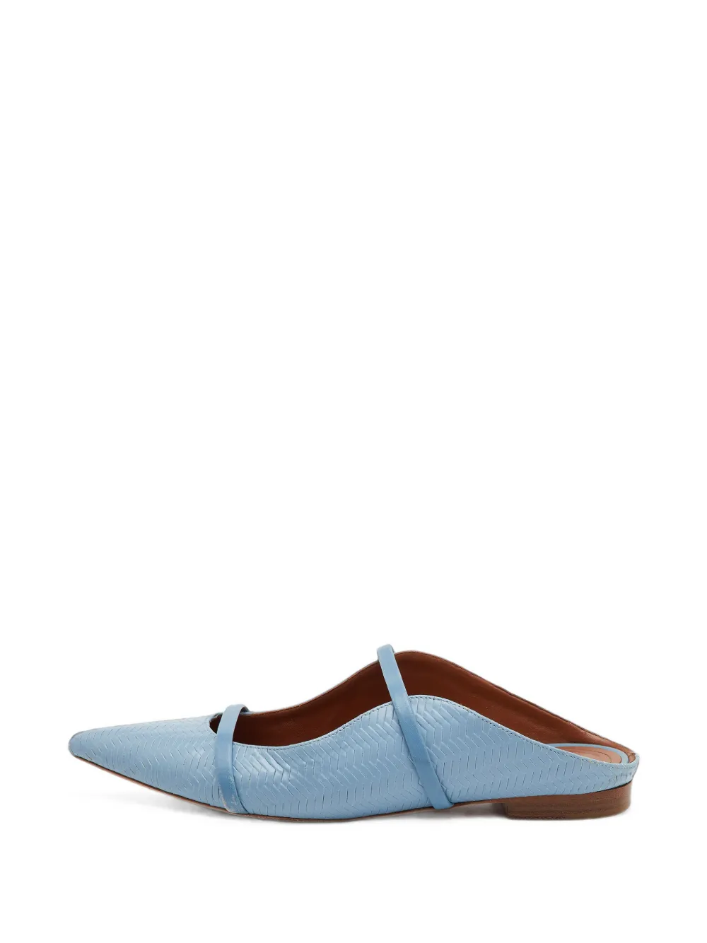 Malone Souliers Maureen woven-pattern mules - Blu