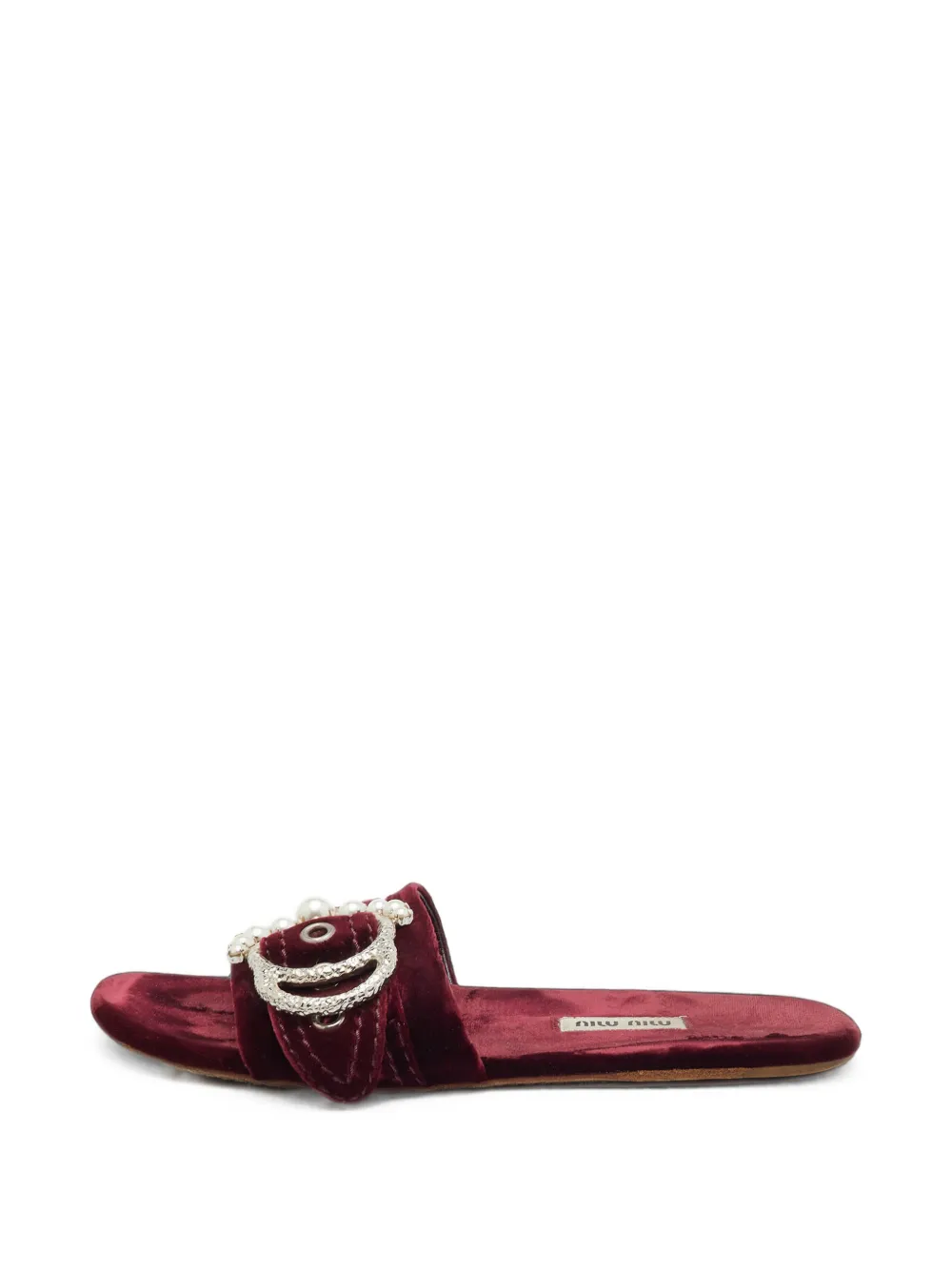 Miu Miu Pre-Owned buckle-strap sandals - Rot