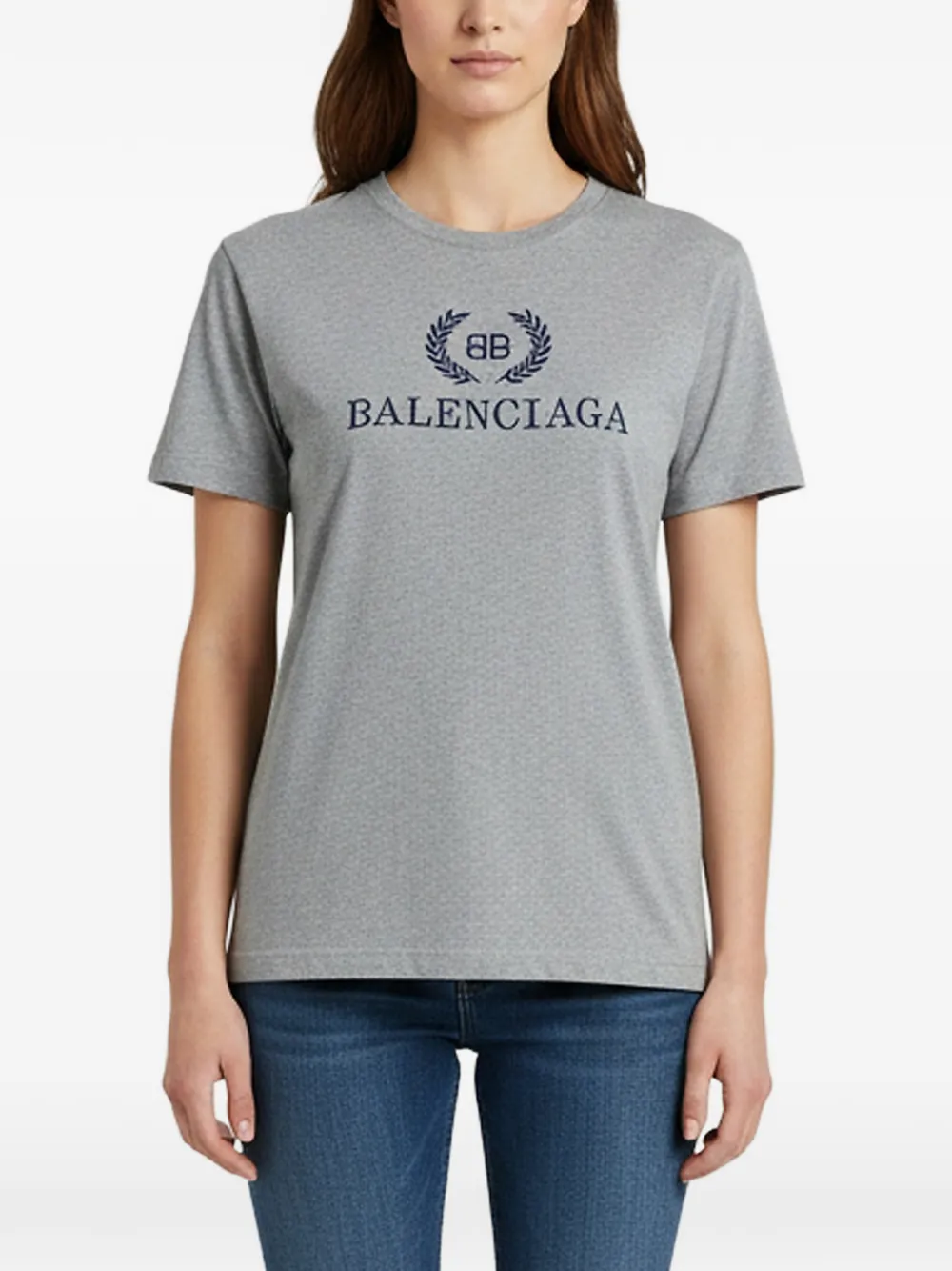 Balenciaga Pre-Owned logo-print T-shirt - Grau