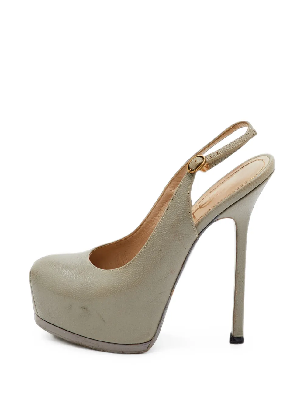 Saint Laurent Pre-Owned Tribtoo slingback pumps - Grau
