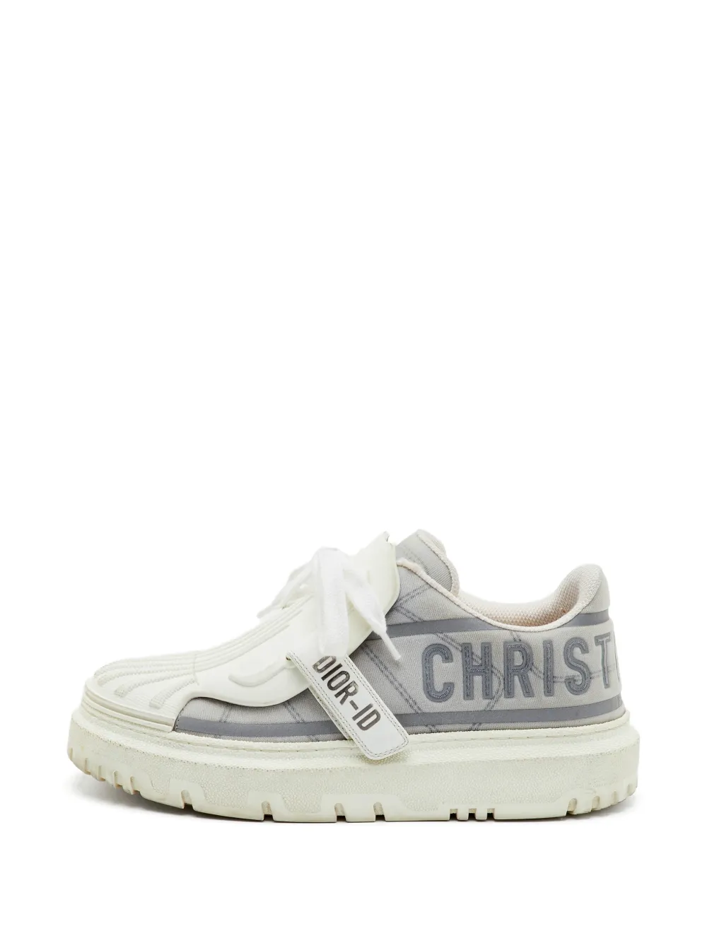 Christian Dior Pre-Owned baskets à lacets ID - Blanc Christian Dior Pre-Owned baskets à lacets ID - Blanc