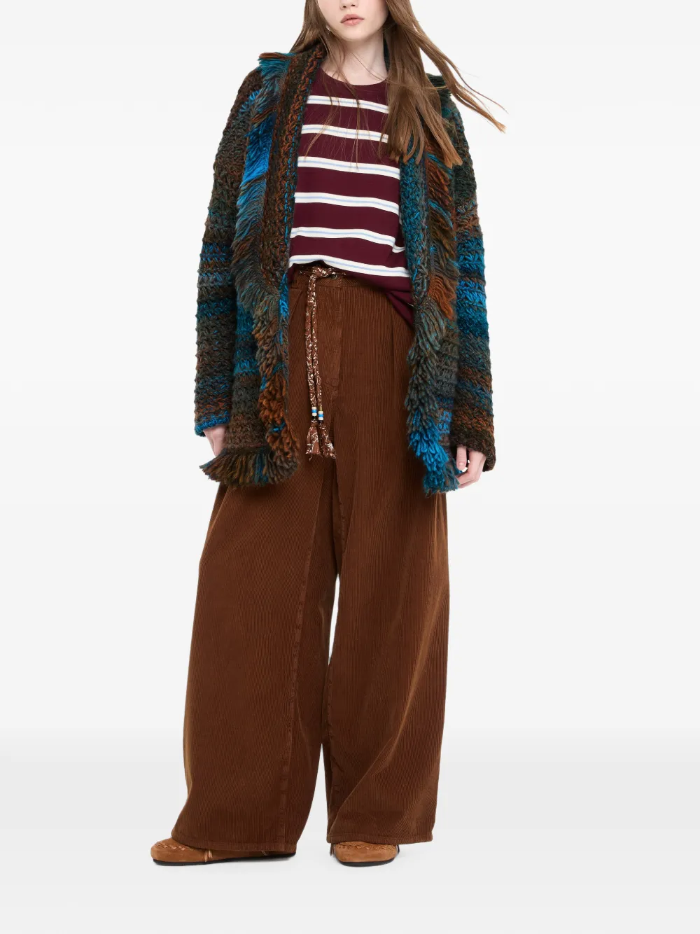 Alanui Kauai Shades vest met ceintuur Bruin