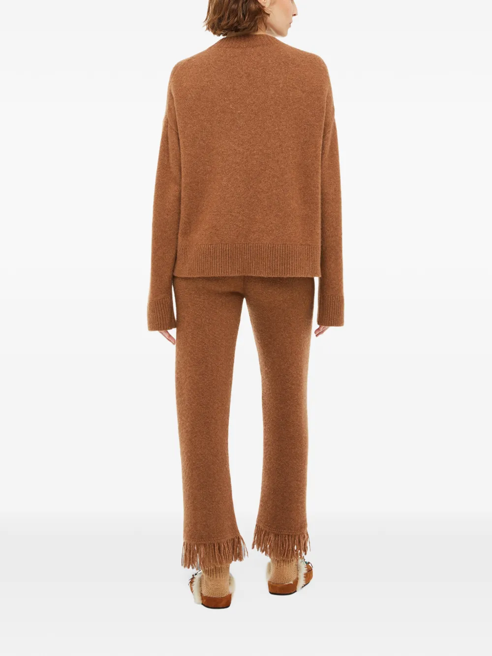 Alanui Finest crew-neck sweater Bruin
