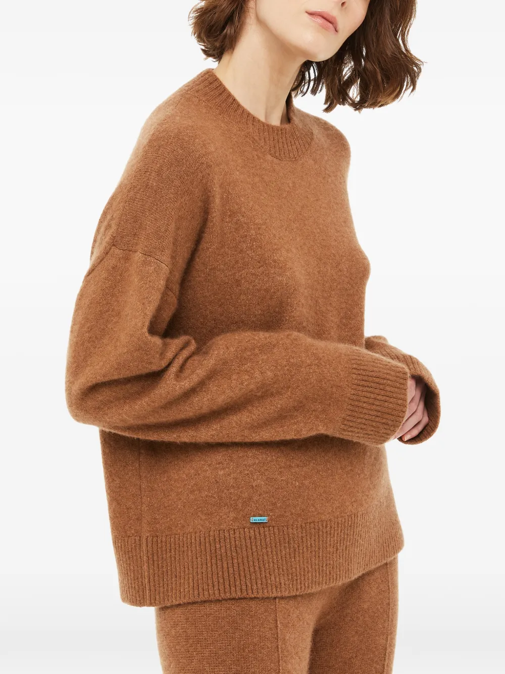 Alanui Finest crew-neck sweater Bruin