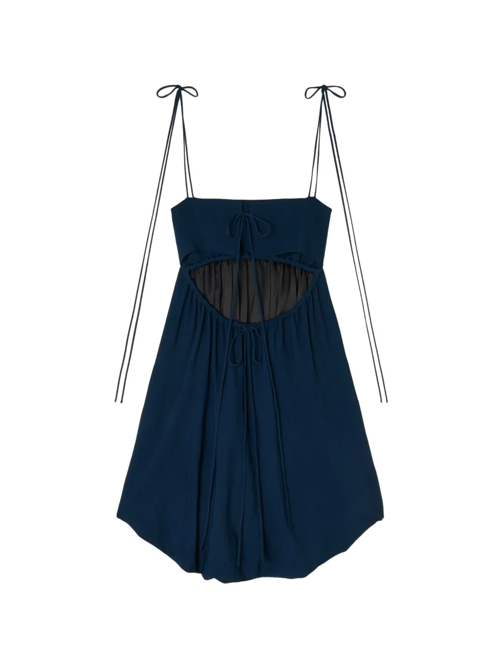 Alanui College Of Aloha mini-jurk met vierkante hals Blauw