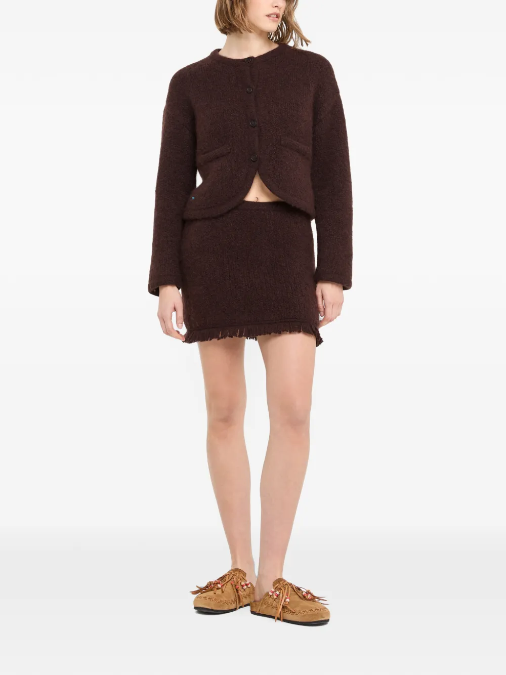 Alanui Mini-rok met franje Bruin
