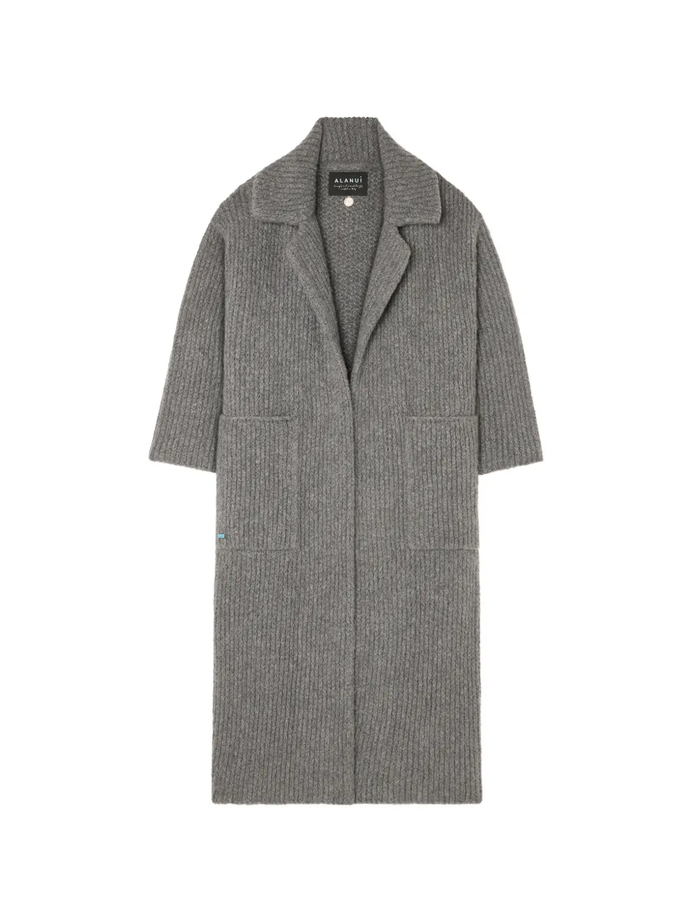 Alanui rib-stitch belted coat - Grau