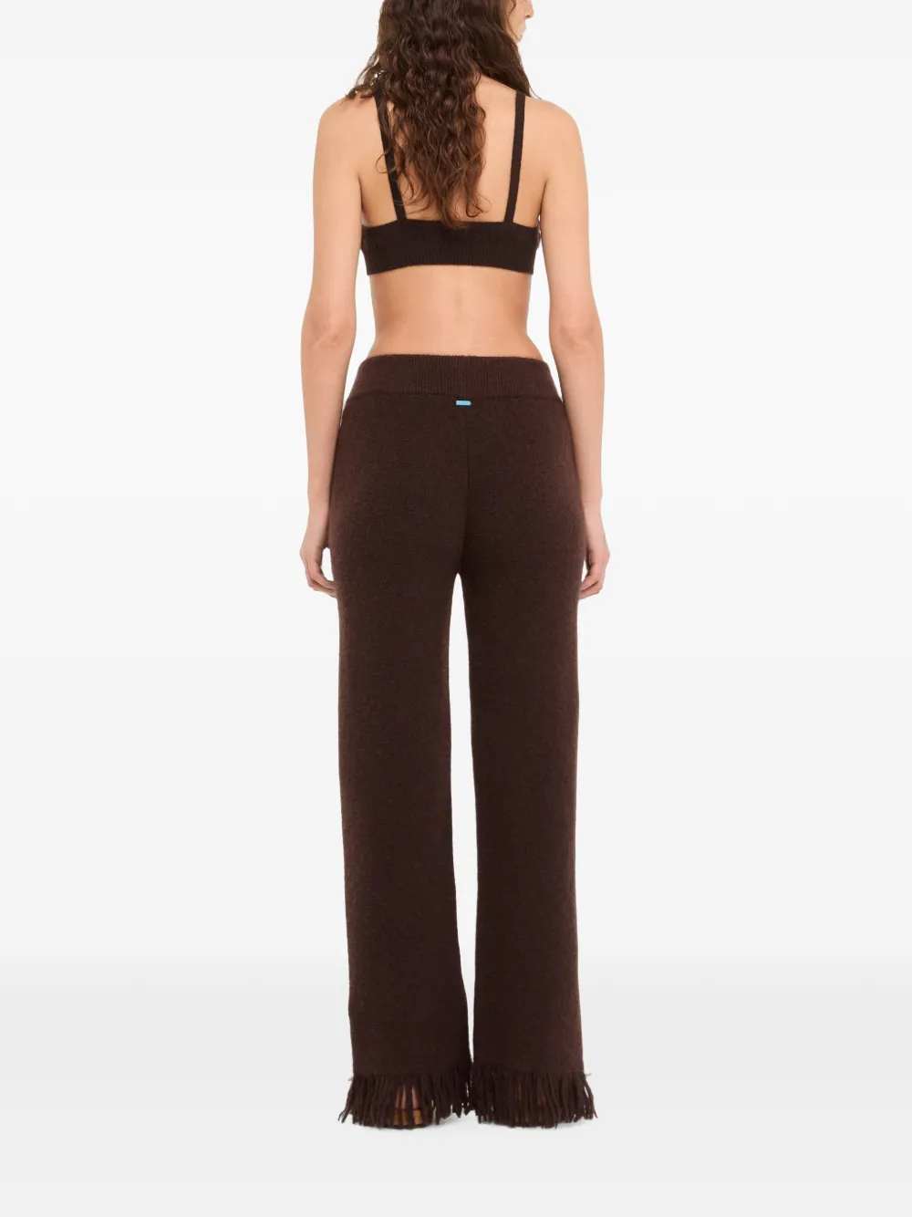 Alanui Broek met franje afwerking Bruin
