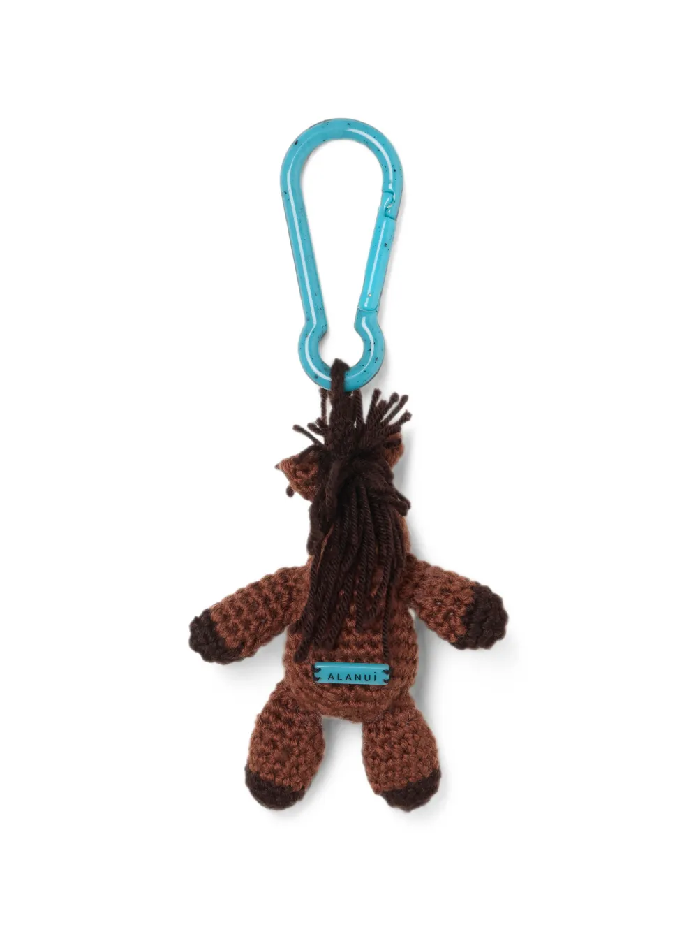 Alanui Horse Amigurumi gehaakte sleutelhanger Bruin