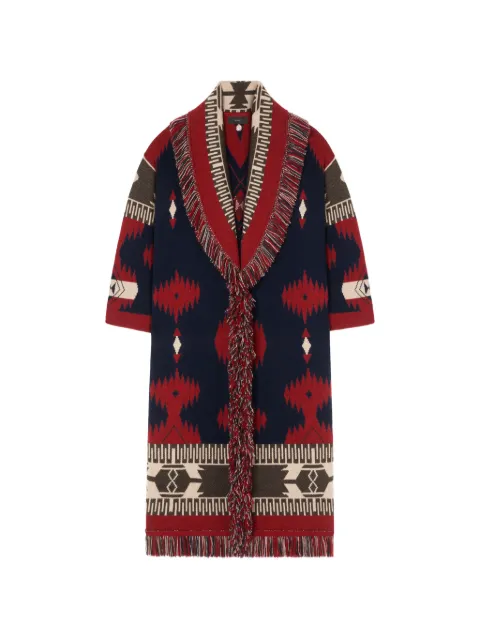 Alanui Icon jacquard fringed coat