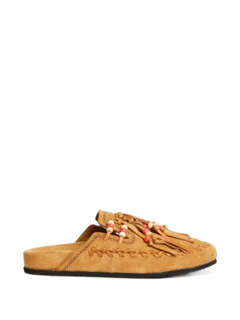 Alanui The Journey beaded fringed mules