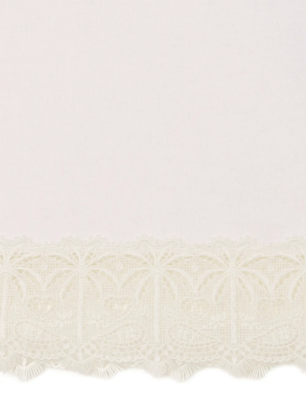 Alanui Strapless top met kanten afwerking Beige