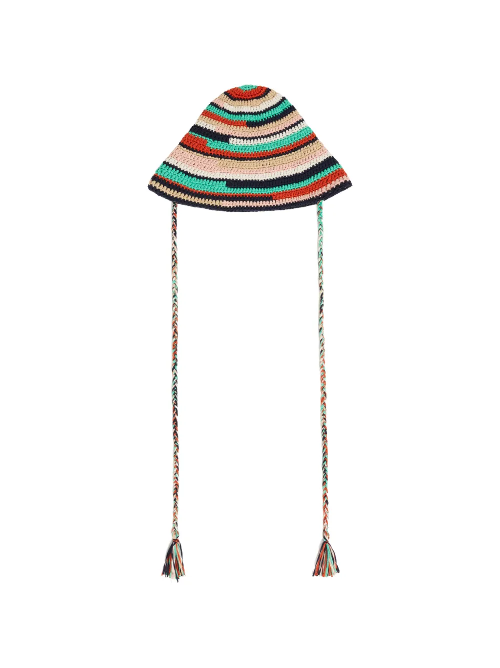 Alanui Sunny Stripes bucket hat Beige