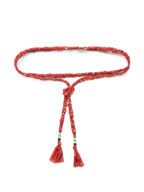 Alanui braided bandana-print belt