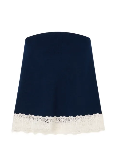 Alanui lace-trim strapless top