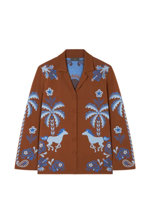 Alanui Island Roots jacquard-knit shirt