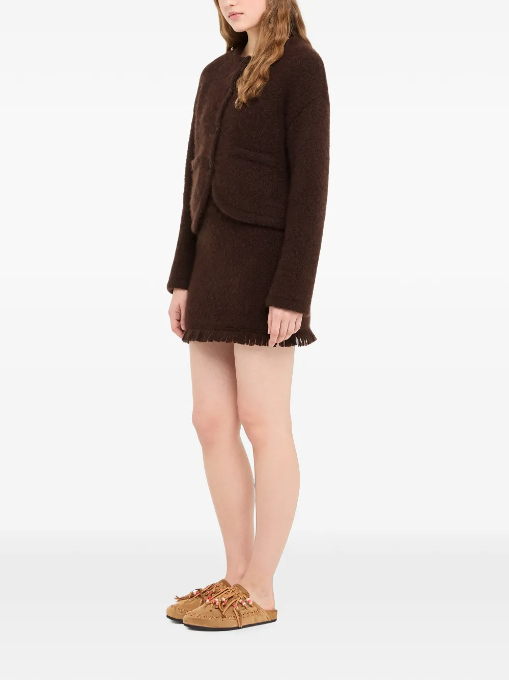 Alanui Finest vest met hoornknoop Bruin