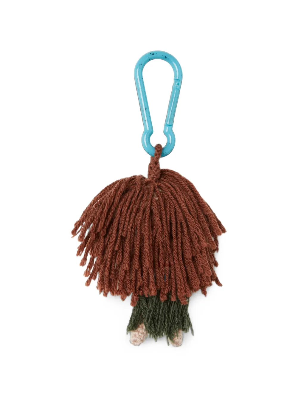 Alanui Hula Girl Amigurumi gehaakte sleutelhanger Bruin