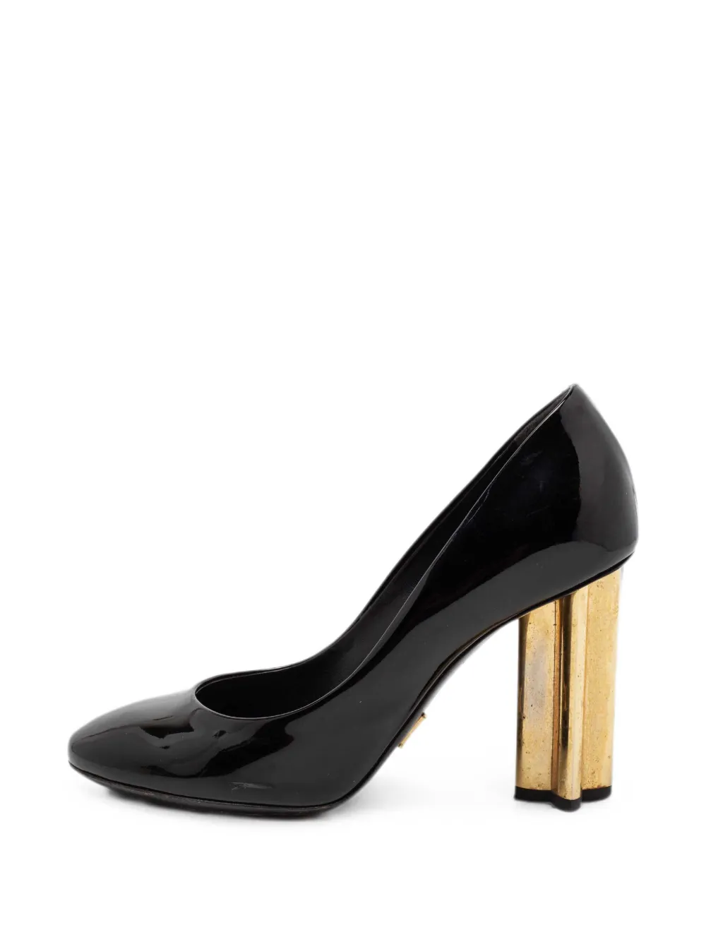 Louis Vuitton Pre-Owned round-toe block-heel pumps - Schwarz