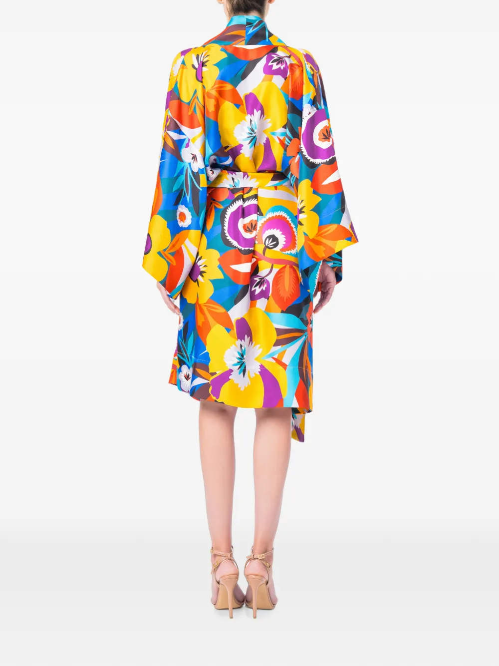 M.Marquise Arisa maxi-jurk met bloemenprint Geel